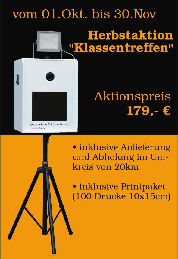 Flyer Herbsaktion Fotobox